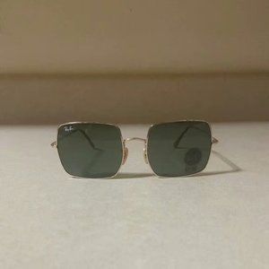 New Ray-Ban 1971 Green Lens Square Sunglasse 54MM